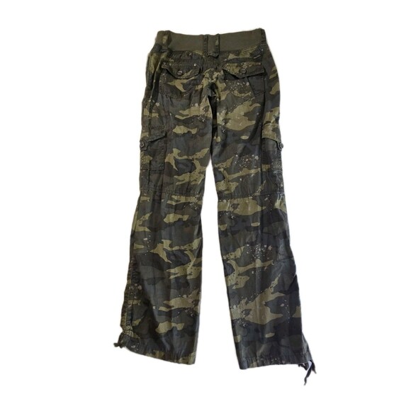 Union Bay Y2K Camo Pants Sz 1 NWT Deadstock Bleach Splatter Butterfly Print - Picture 15 of 16
